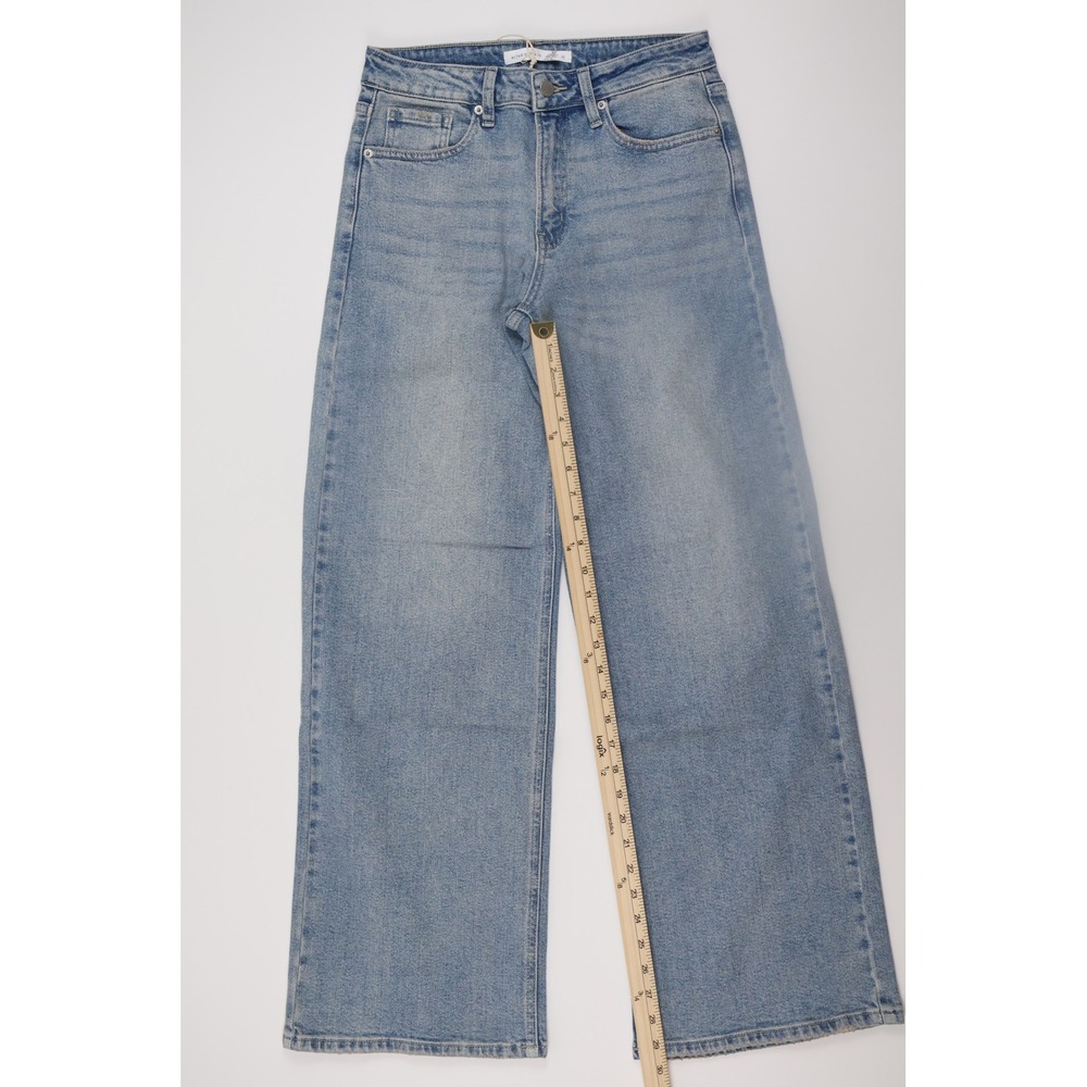Altar'd State Wide Leg Jeans 6 Light Wash Denim Casual High Rise - Picture 2 of 7